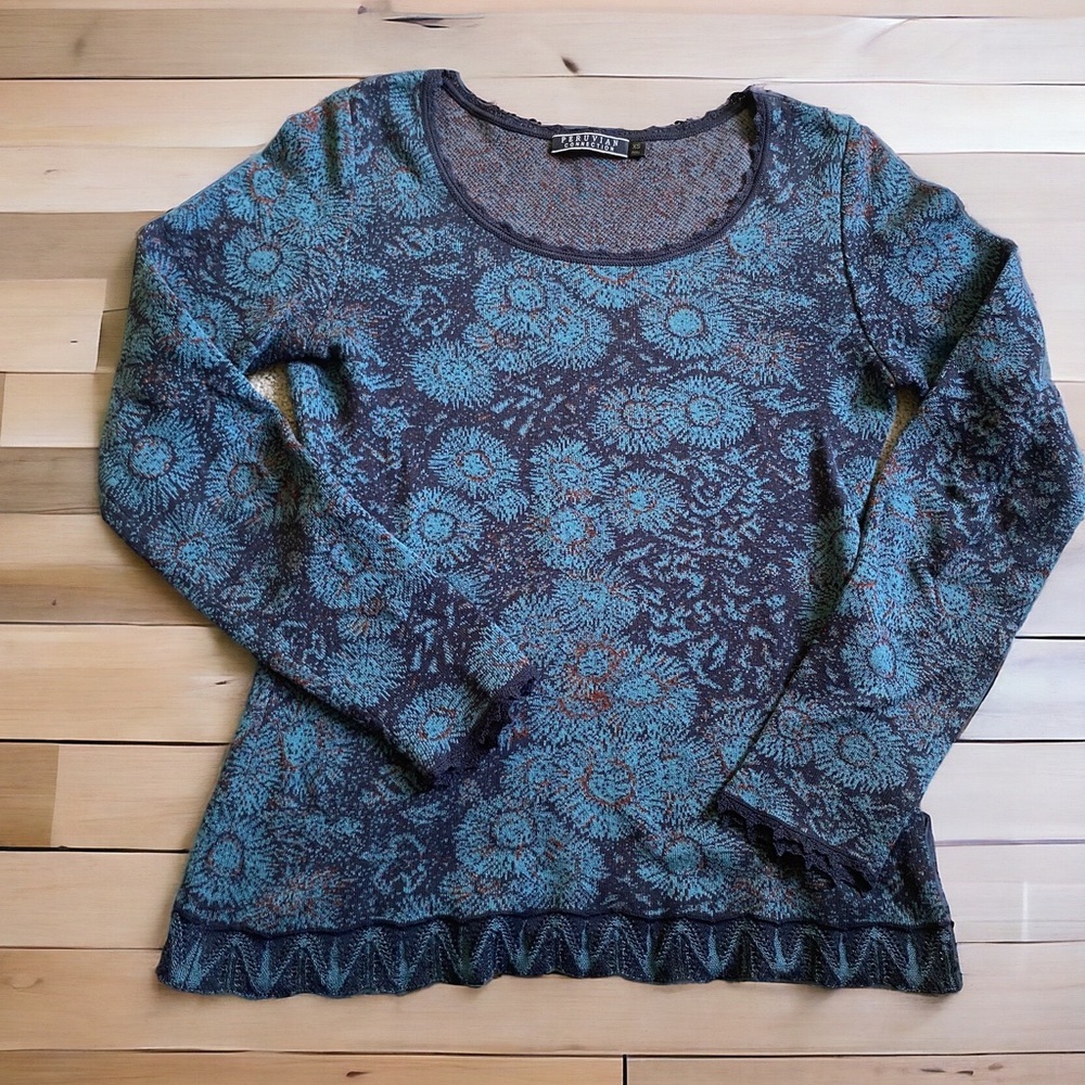 Peruvian Connection XS pima cotton sweater.